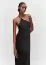 Vestido Kira Negro Talla XL Mujer Mango