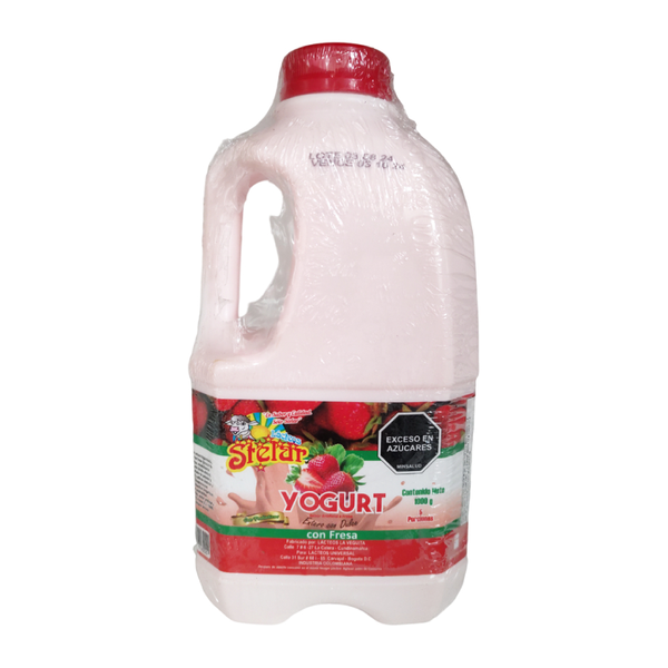 Stelar Yogurt Garrafa Fresa 1000 ml