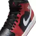 Nike Tenis Air Jordan 1 Mid Lifestyle de Hombre Negro Talla 10