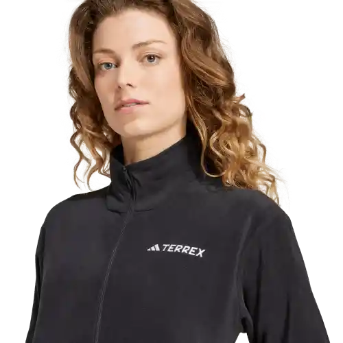 Adidas Chaqueta W Fleece Para Outdoor de Mujer Negro Talla S