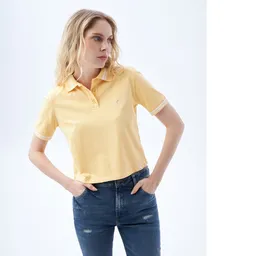 Camiseta Mujer Amarillo Talla M 602F006 Americanino