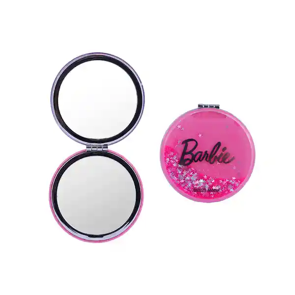 Espejo Compacto de Doble Cara Serie Barbie Miniso