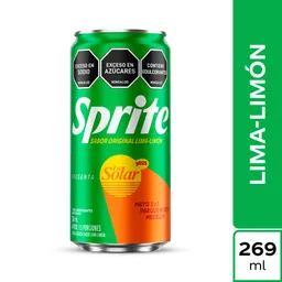 Gaseosa Sprite Original la Solar x 269ml