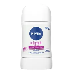 Nivea Desodorante Aclarado Natural Efecto Satín en Barra