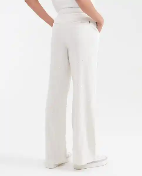 Pantalón Striped Wide Leg Crudo Abedul Claro T 10 Chevignon