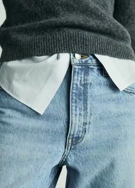 Jean Mom2000 Tejano Medio Talla 36 Mujer Mango