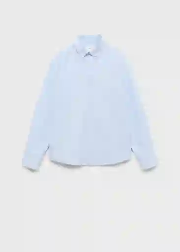 Camisa Oxford Celeste Talla 13 Niños Mango