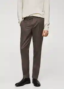 Pantalón Marius Topo Talla 44 Hombre Mango