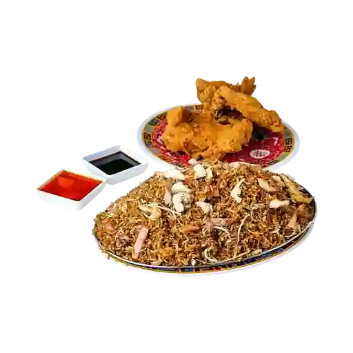 Arroz chino grande, 1/2 pollo