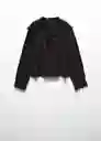 Blusa Negri Negro Talla 19 Niñas Mango