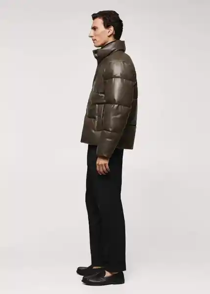 Abrigo Anorak Boulder Khaki Talla XXL Hombre Mango