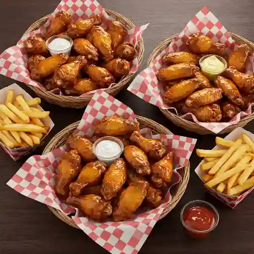 50 Piezas de Alitas en Combo