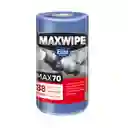 Maxwipe Paño Rollo Max Azul Uso Mecánico