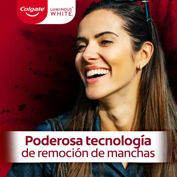 Crema Dental Blanqueadora Colgate Luminous White Carbón Activado 75 ml