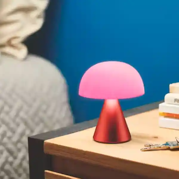Lexon Lámpara Hongo Mediana Rojo