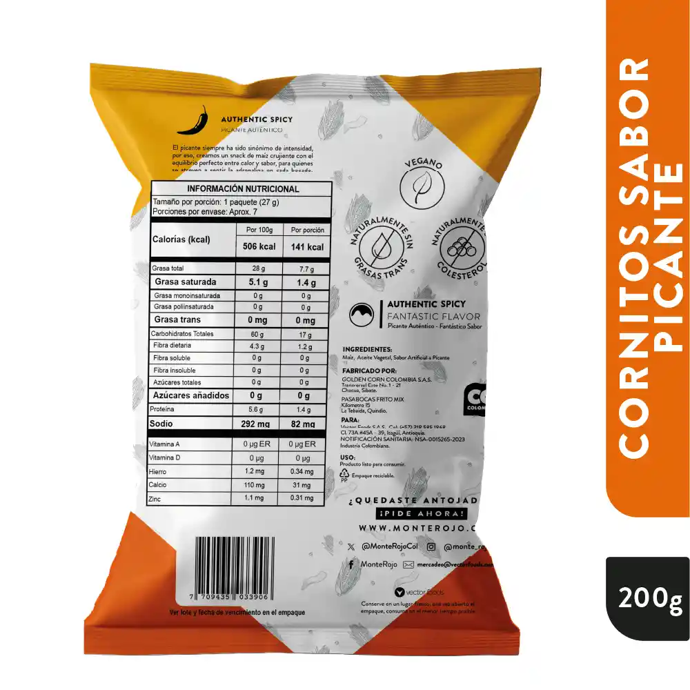 Cornitos Pasaboca Monterojo Picantes