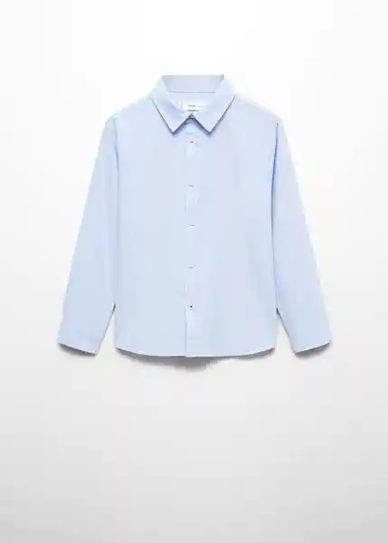 Camisa Oxford Niños Celeste Talla 12 Mango