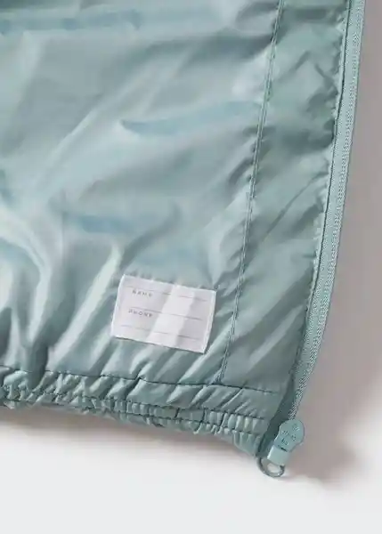 Anorak Ali3 Verde Pastel Talla 06 Niñas Mango