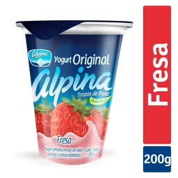 Yogurt Original Alpina Fresa Vaso 200g
