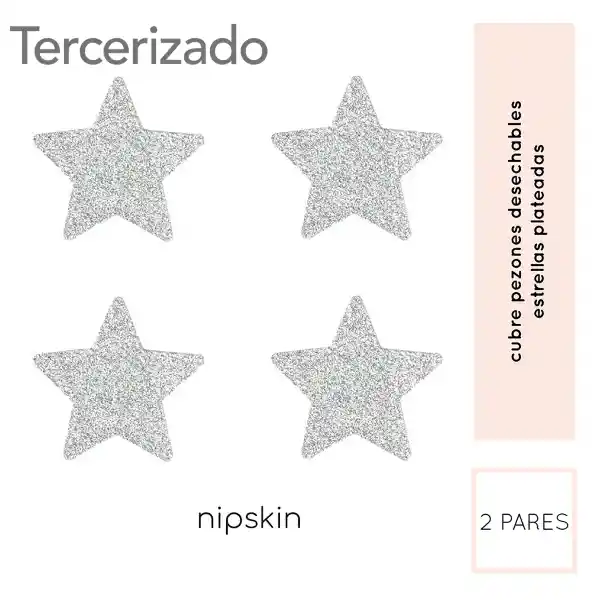 Nipskin Stickies Estrellas Plateado