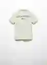 Camiseta Polo Ángel Verde Talla 06 Niños Mango