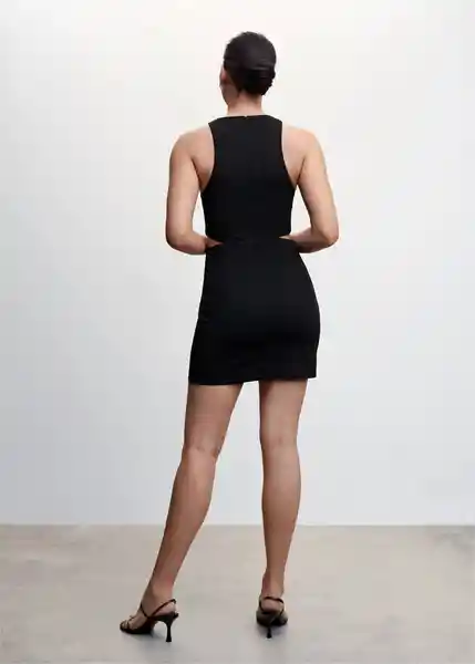 Vestido Pimpi Negro Talla S Mujer Mango