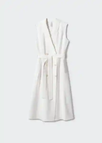 Vestido Dorotea Blanco Talla M Mujer Mango