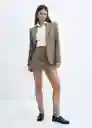 Falda Charlota Marrón Talla XS Mujer Mango