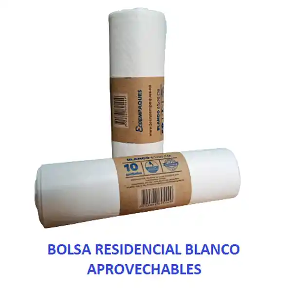 Bolsa Basura Blanca 65 x 90 x 10