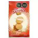 Galletas de sal SALTINAS TRIS tipo cracker 12 Unds x 264g