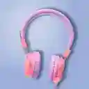 Audífonos Con Micrófono Kids Morado Rosa 3.5 mm Mod 23L07 Miniso