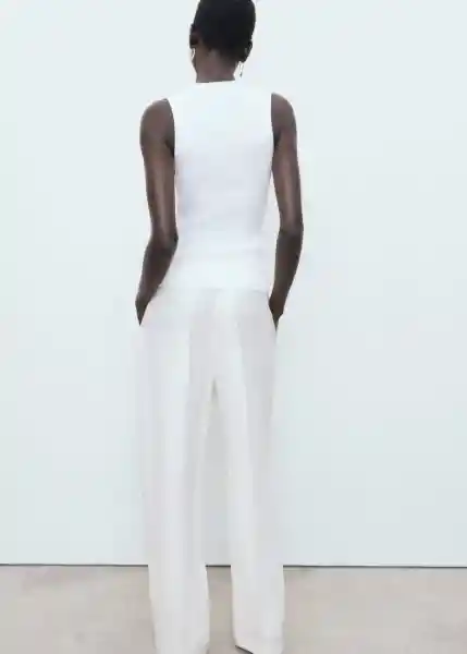 Top Albert Offwhite Talla M Mujer Mango