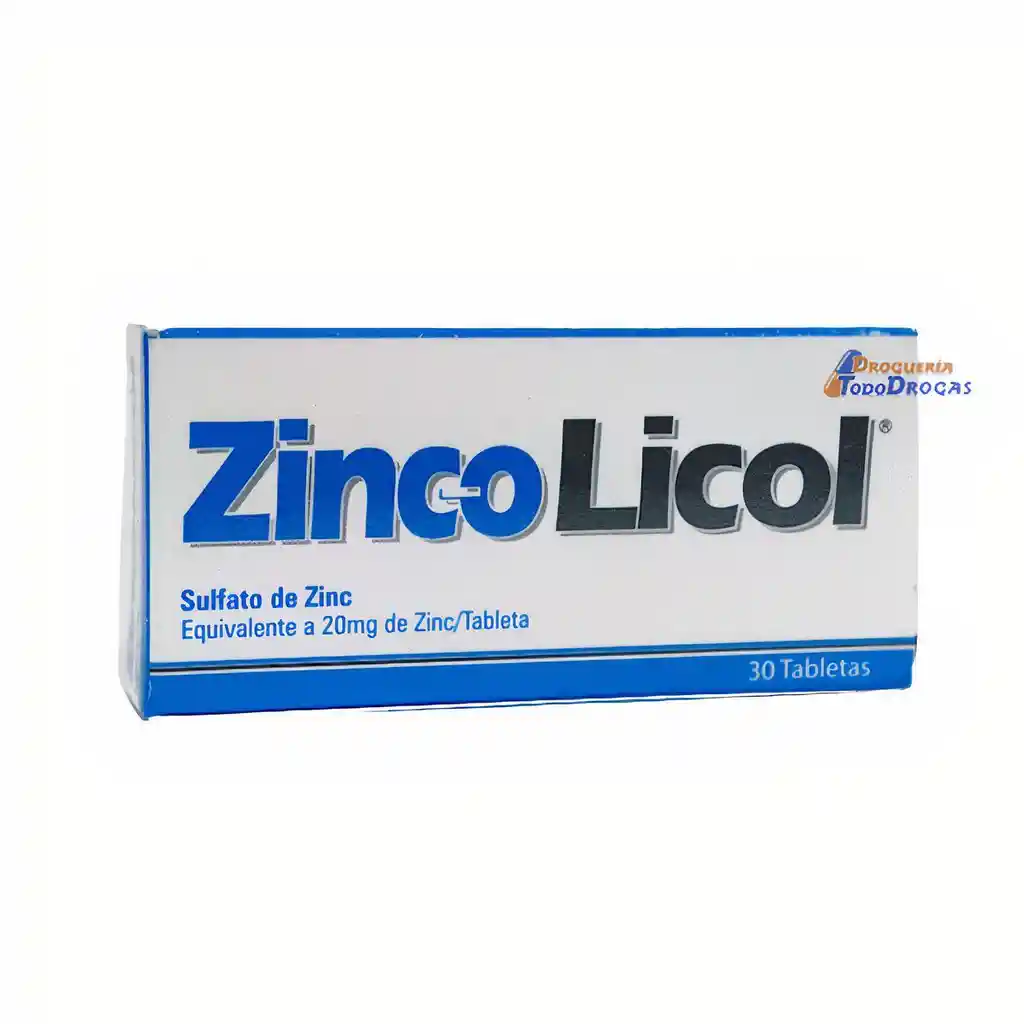 Zinco 30 Tabletas (20 mg)