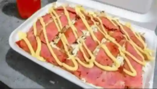 Salchipapa de Jamón