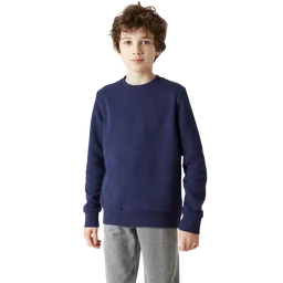 Domyos Saco Cuello Redondo Cálido Niño Azul Oscuro Talla 7-8 A