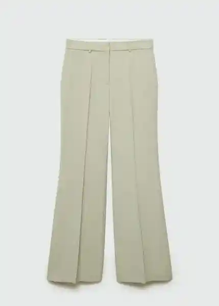 Pantalón Erba Verde Pastel Talla 32 Mujer Mango