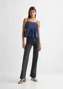 Blusa Halsatin Azul Talla 19 Teen Niñas Mango