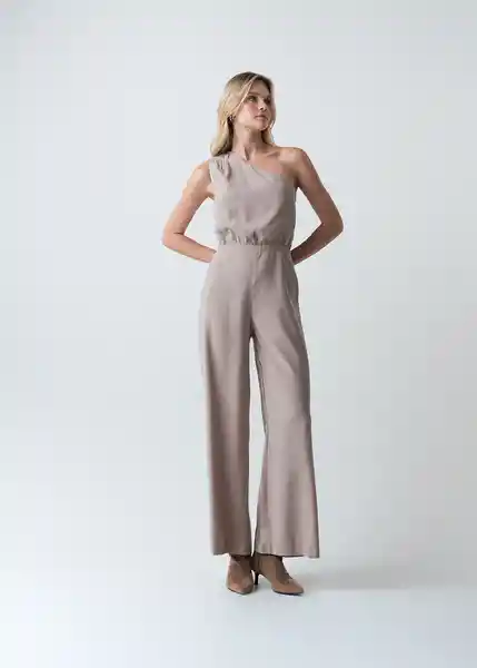 Enterizo Amelia Café Medio Talla S Mujer 563G368 Naf Naf