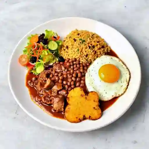 Bandeja con Cerdo
