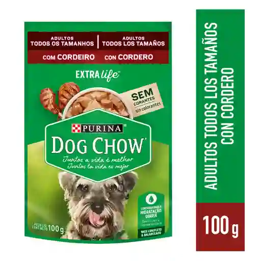 Dog Chow Alimento Húmedo para Perros Adultos Sabor Cordero