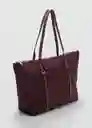 Bolso G Cobalt Burdeos Talla 99 Mujer Mango