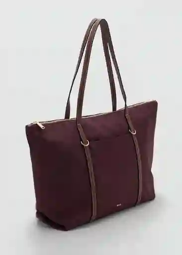 Bolso G Cobalt Burdeos Talla 99 Mujer Mango