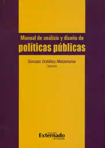 Manual de Análisis y Diseño de Políticas Públicas