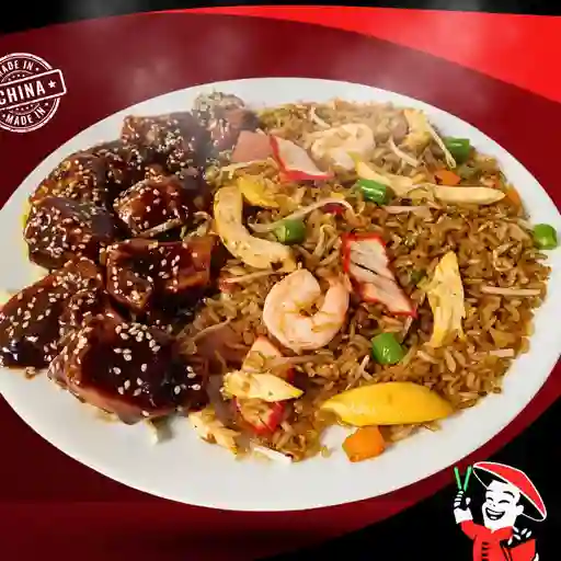 Chow fan pollo teriyake + bebida400ml