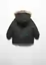 Abrigo Anorak Ricky Negro Talla 70 Niños Mango