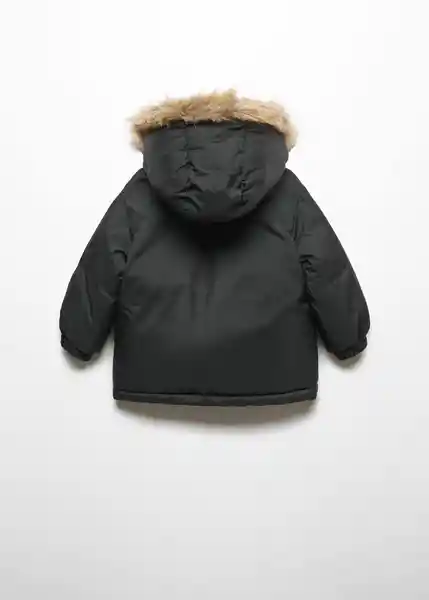 Abrigo Anorak Ricky Negro Talla 70 Niños Mango