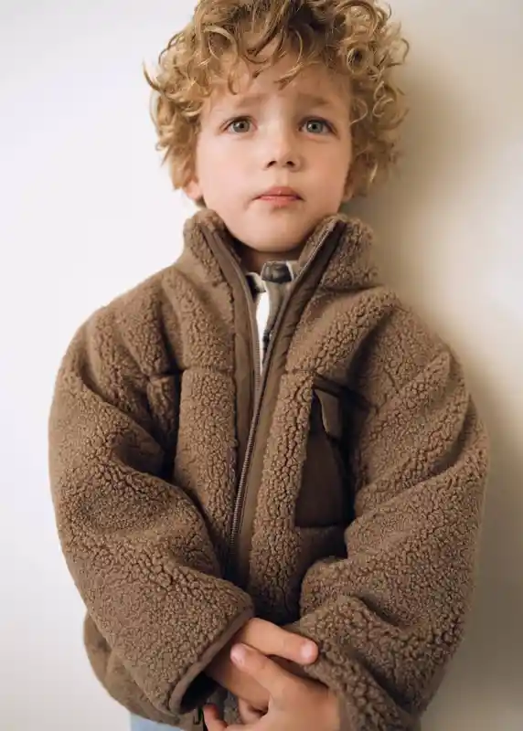 Chaqueta Jorgeb Marron Talla 71 Niños Mango