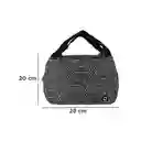 Lonchera Con Formas Geométricas Lineas Blanco y Negro Miniso