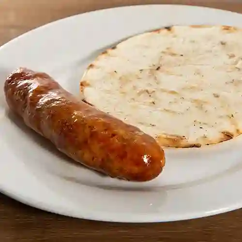 Chorizo Criollo con Arepa