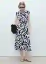 Vestido Apple Azul Talla XL Mujer Mango